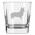 thumbnail image 1 of 12 oz Square Base Rocks Whiskey Double Old Fashioned Glass Corgi, 1 of 1