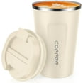 thumbnail image 1 of 12 oz Stainless Steel Vacuum Insulated Tumbler - Coffee Travel Mug Spill Proof with Lid - Coffee Cups for Keep Hot/Ice Coffee,Tea and Beer, 1 of 3
