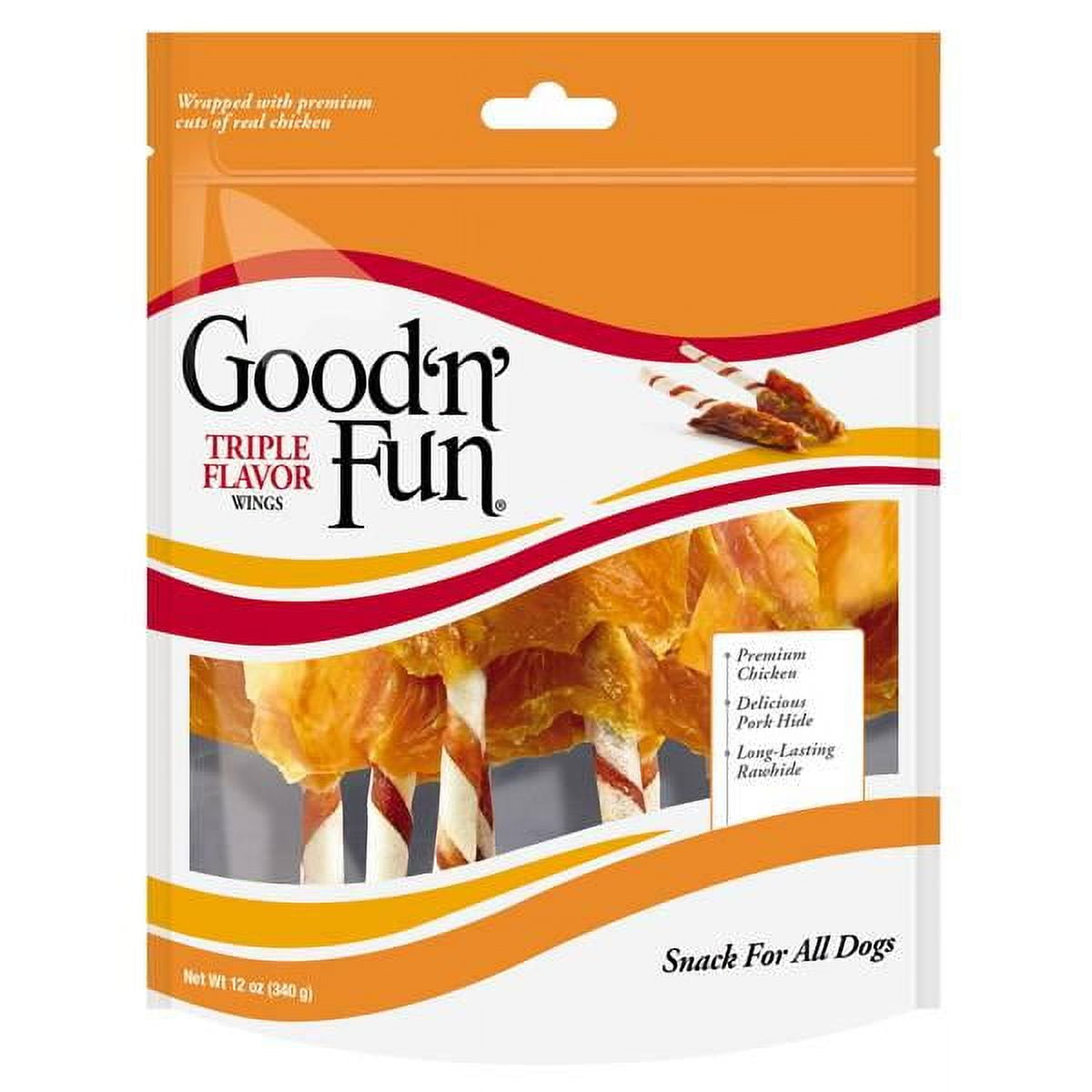 Good n fun triple flavor hot sale dog treats