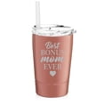 thumbnail image 1 of 12 oz Tumbler Double Wall Stainless Steel Vacuum Insulated Coffee Travel Mug With Straw Best Bonus Mom Ever Step Mom Mother, 1 of 1