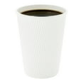 thumbnail image 1 of 12 oz White Paper Coffee Cup - Ripple Wall - 3 1/2" x 3 1/2" x 4 1/4" - 500 count box, 1 of 3