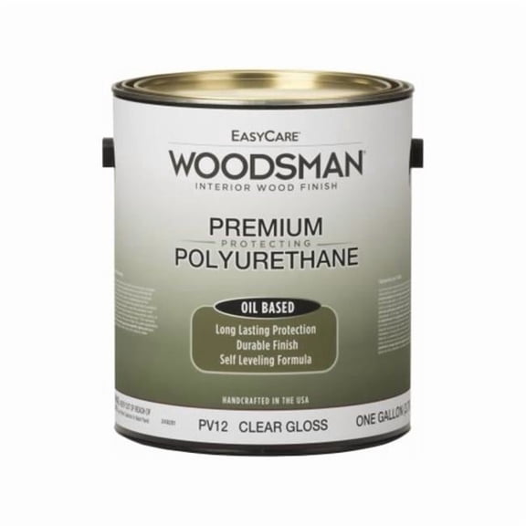 12 oz Woodsman Fast Dry Varnish Polyurethane Interior Oil Base Wood Finish, Clear Gloss