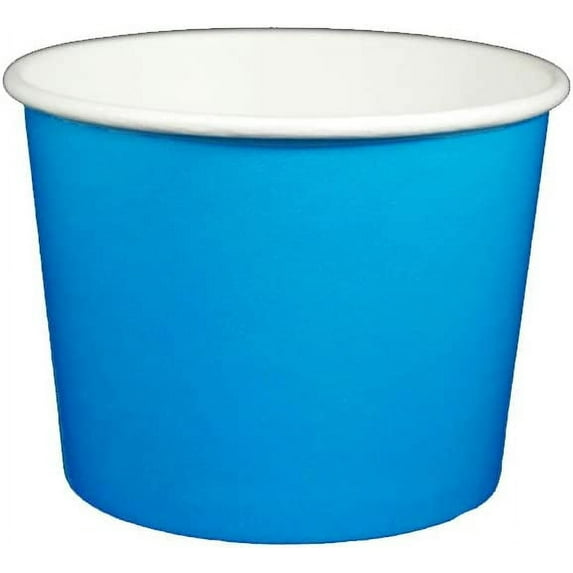 12 oz Yogurt Paper Cups- 1000 Count (Solid Blue) - Walmart.com