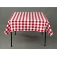 thumbnail image 1 of 12 pack 54" x 54" Square Overlay checkered Tablecloth 100% polyester Restaurant, 1 of 1