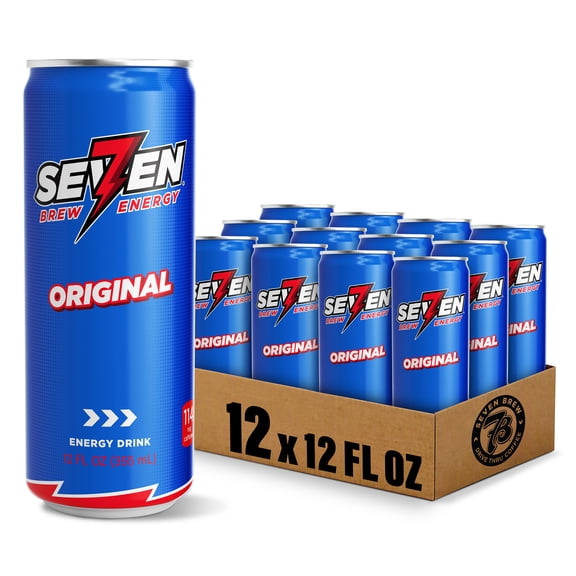 (12 pack) 7 Brew Energy Original, 12 fl oz can