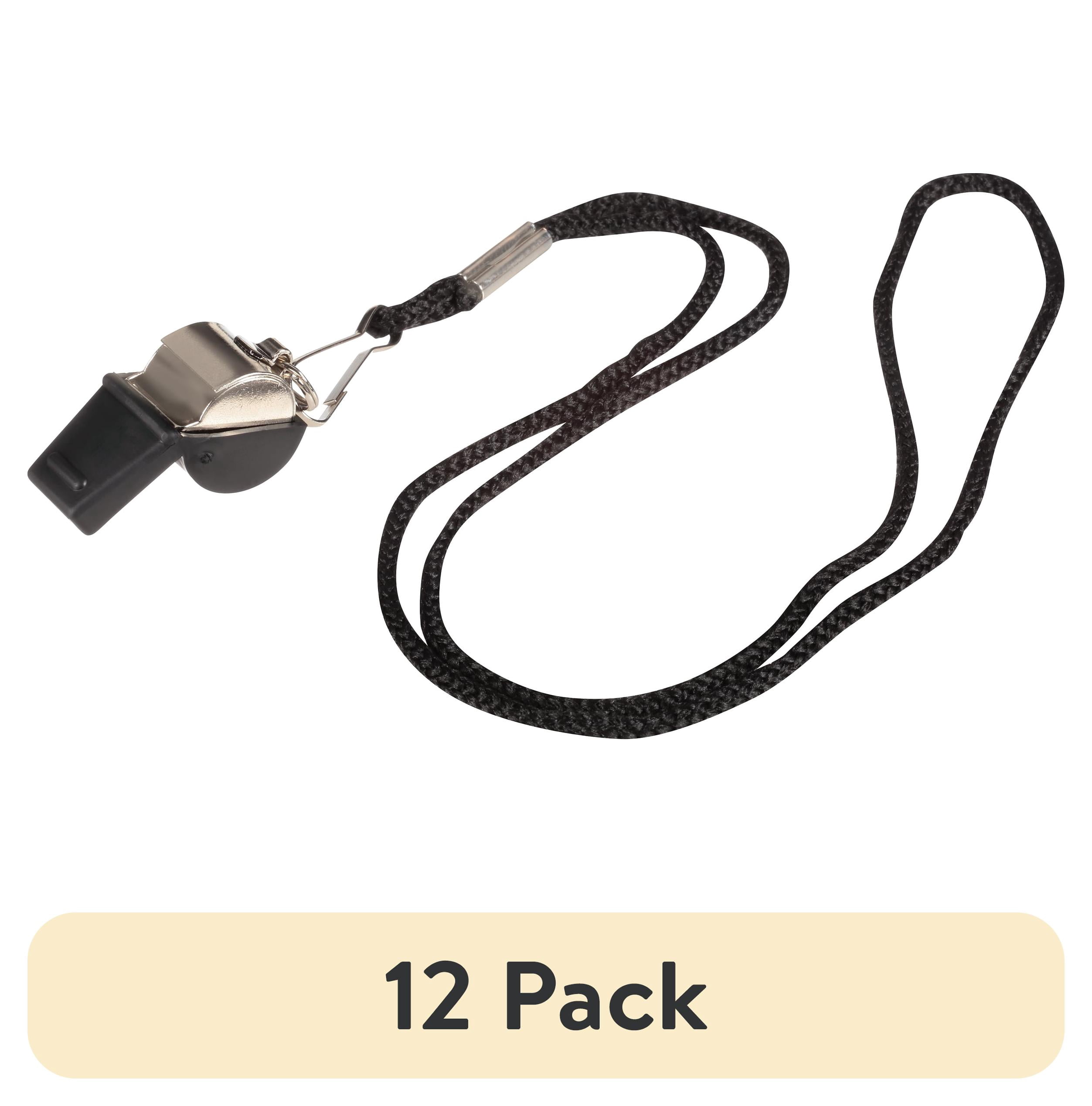 (12 pack) American Whistle Corporation Durable Spirit Whistle with Safe-T-Tip and Woven Lanyard, 2oz