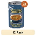 thumbnail image 1 of (12 pack) Amy’s Soup, Plant-Based Organic Quinoa, Kale & Red Lentil Soup, Gluten Free, Made With Organic Green Lentils and Vegetables, Canned Organic Soup, 14.4 Oz, 1 of 14