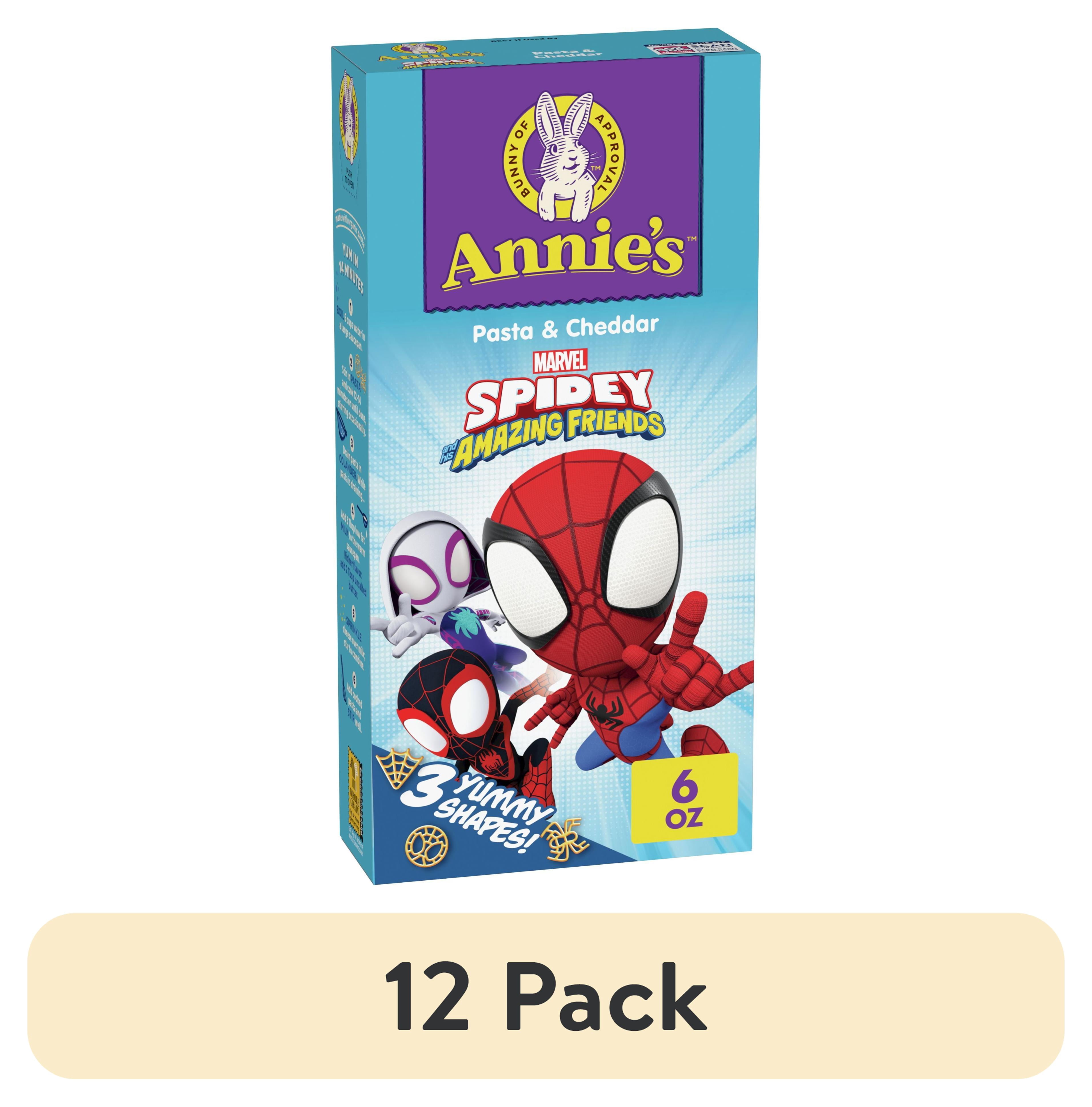 (12 pack) Annie's Marvel Spidey and His Amazing Friends Organic Pasta and Cheddar, 6 oz