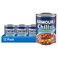 thumbnail image 1 of (12 pack) Armour Star Chili with Beans, 22g Protein Per Serving, Canned Food, 14 oz Can, 1 of 7