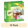 thumbnail image 1 of (12 pack) Ball 12-Pack Regular Mouth Canning Jar Lids, One-Piece Mason Jar Lids for Canning and Preserving, Replacement Lids for Ball Regular Mouth Mason Jars, 1 of 15