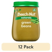 12 pack Beech-Nut Naturals Stage 1 Baby Food, Green Beans, 4 oz Jar