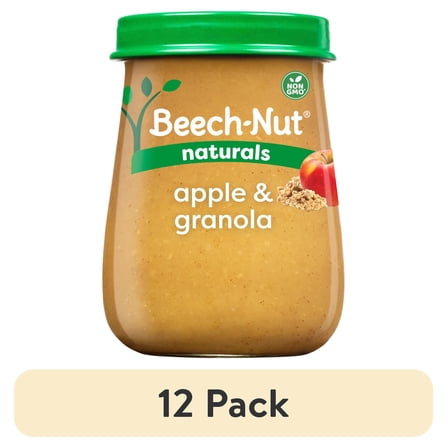 Beech-Nut Naturals Stage 2 Baby Food, Apple & Granola, 4 oz Jar