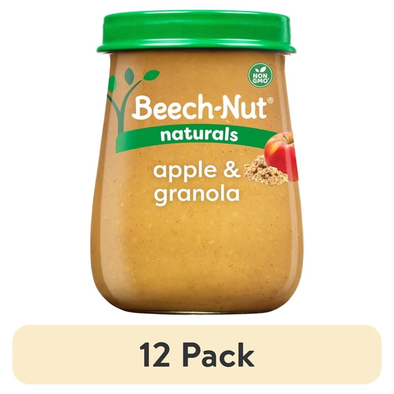 Beech-Nut Naturals Stage 2 Baby Food, Apple & Granola, 4 oz Jar