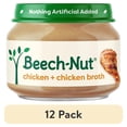 thumbnail image 1 of (12 pack) Beech-Nut Stage 1 Baby Food, Chicken & Chicken Broth, 2.5 oz Jar, 1 of 7