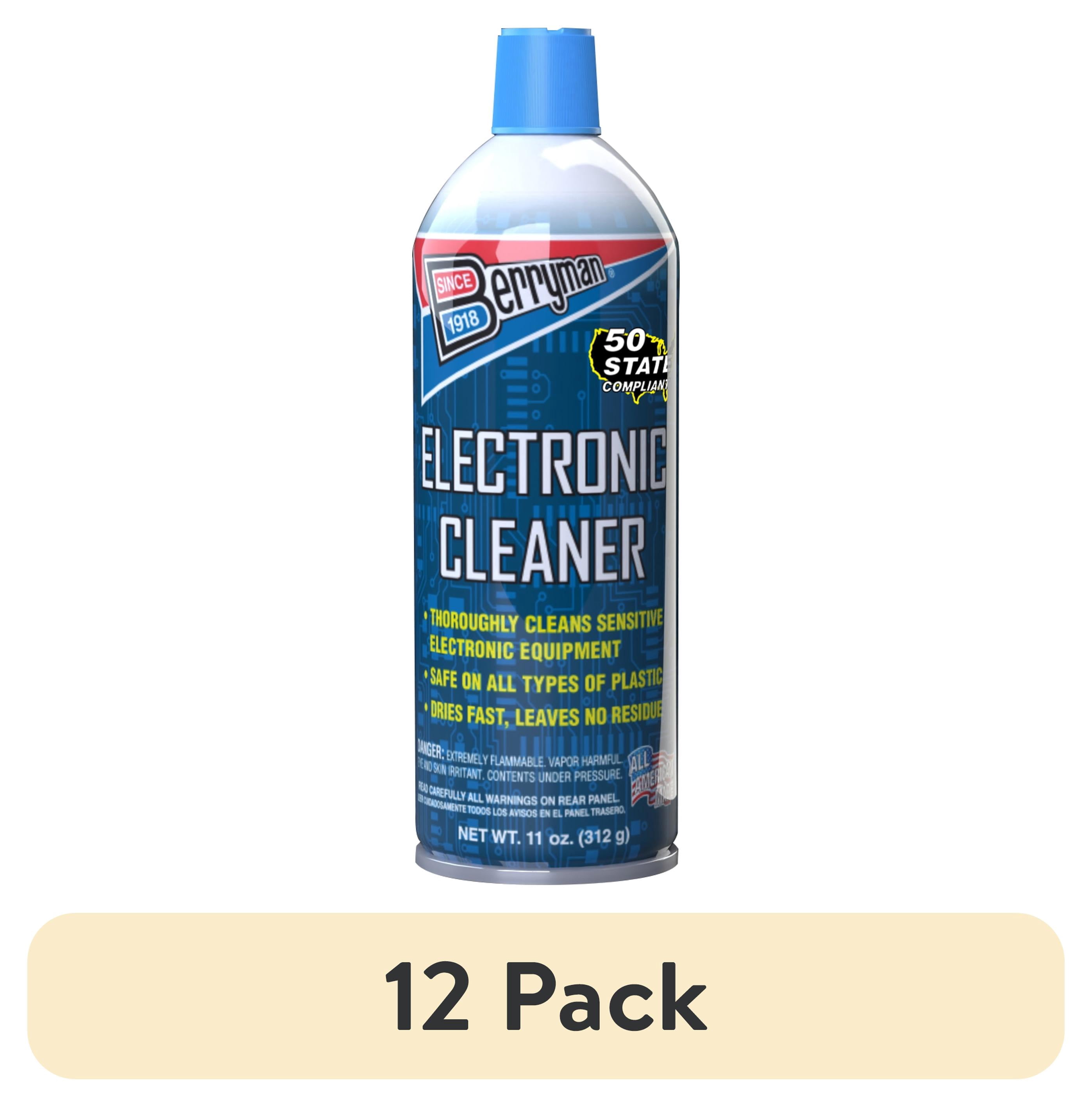 (12 pack) Berryman Products 2206C Electronic Cleaner for Automotive Use, 11 oz. Aerosol
