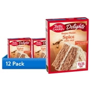 (12 pack) Betty Crocker Delights Super Moist Spice Cake Mix, 13.25 oz.