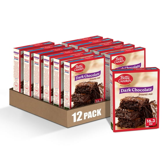 (12 pack) Betty Crocker Favorites Dark Chocolate Brownie Mix, 16.3 oz.