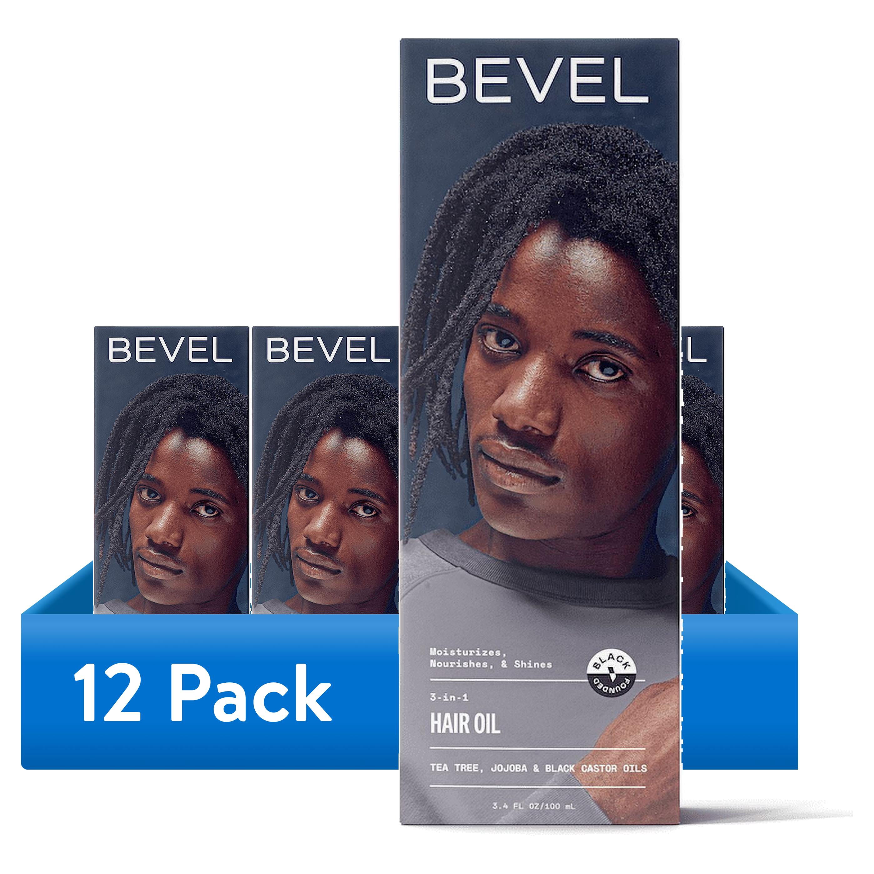 (12 pack) Bevel Hair Oil with Tea Tree & Jojoba Oil, 3.4 fl oz