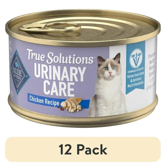(12 pack) Blue Buffalo True Solutions Urinary Care Wet Cat Food, 3-oz. Can