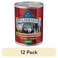 thumbnail image 1 of (12 pack) Blue Buffalo Wilderness Adult Wet Dog Food, Grain Free, Red Meat Paté, 12.5oz Can, 1 of 12