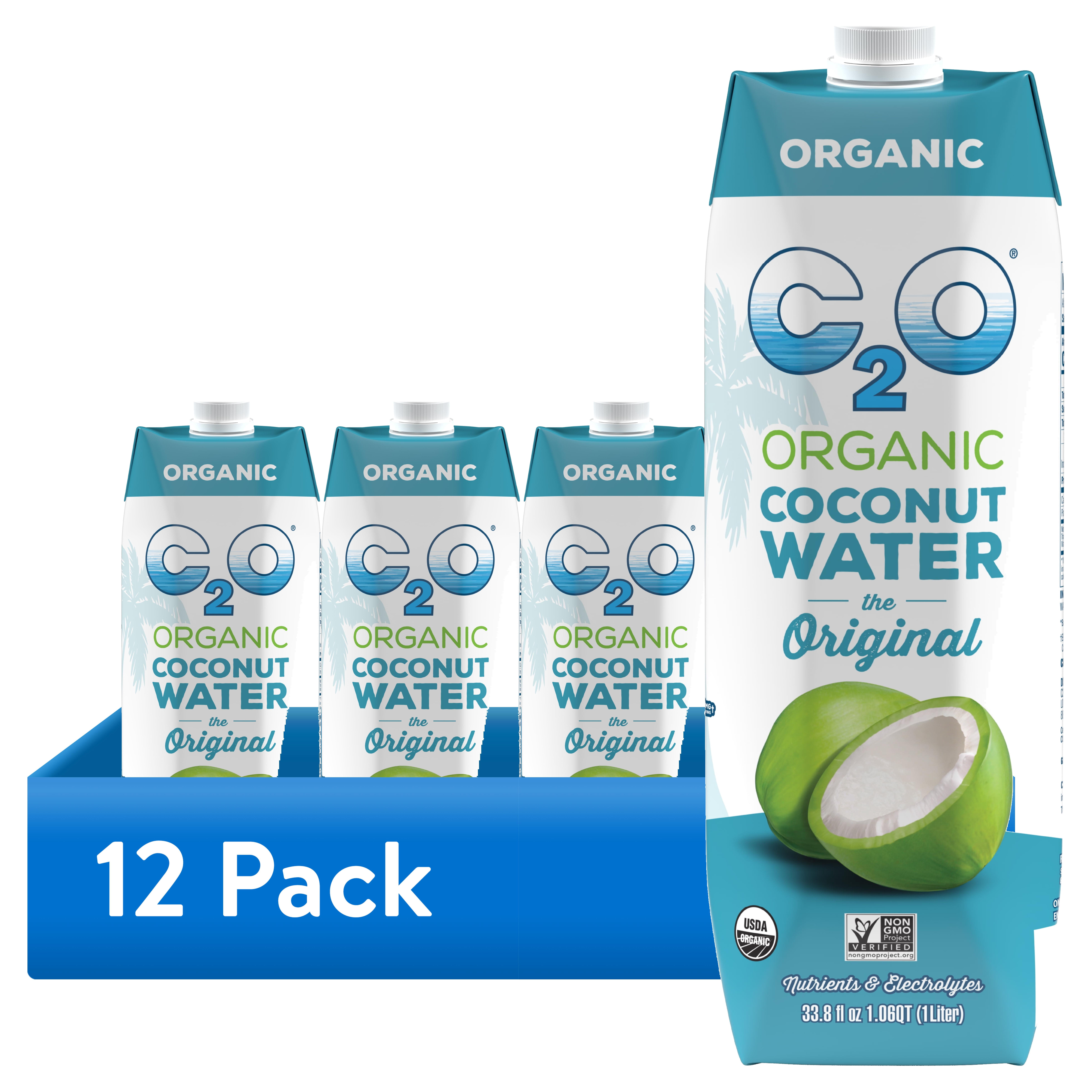 (12 pack) C2O - Coconut Water Organic, 33.8 OZ