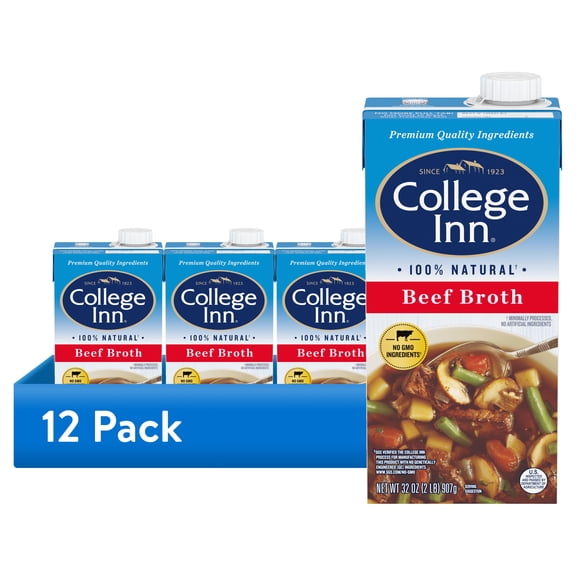 (12 pack) College Inn Beef Broth, 32 oz Carton