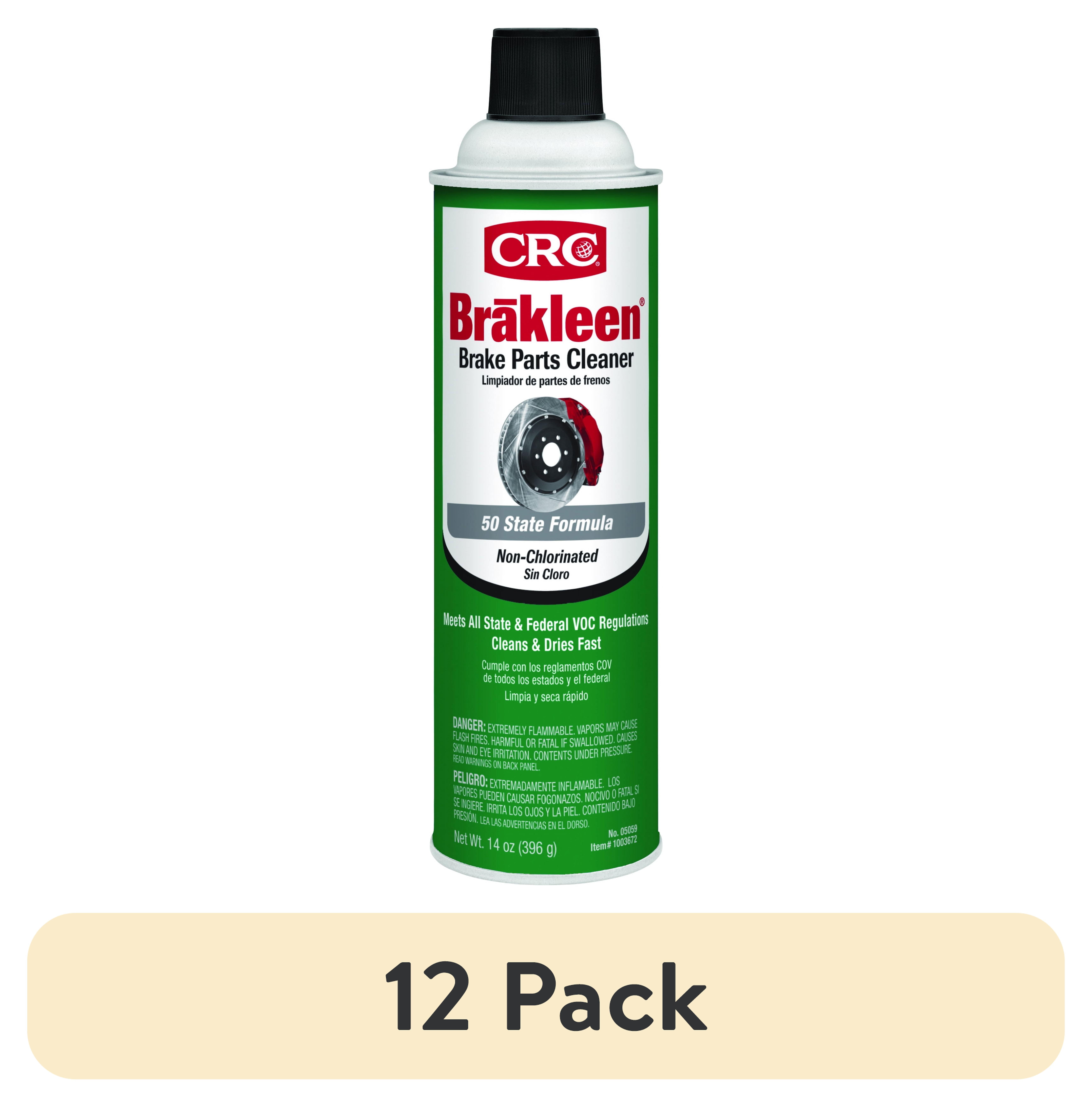 (12 pack) CRC Brakleen Non-Chlorinated Brake Cleaner, 14 oz – Automotive Brake Parts Cleaner for Cars, Trucks, and SUVs