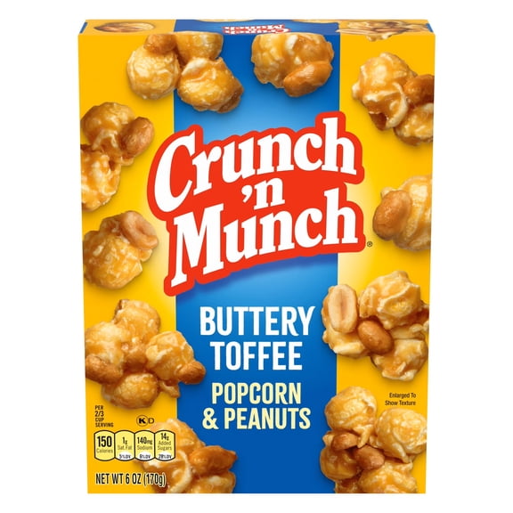 (12 pack) Crunch 'n Munch Buttery Toffee Popcorn with Peanuts, 6 oz.