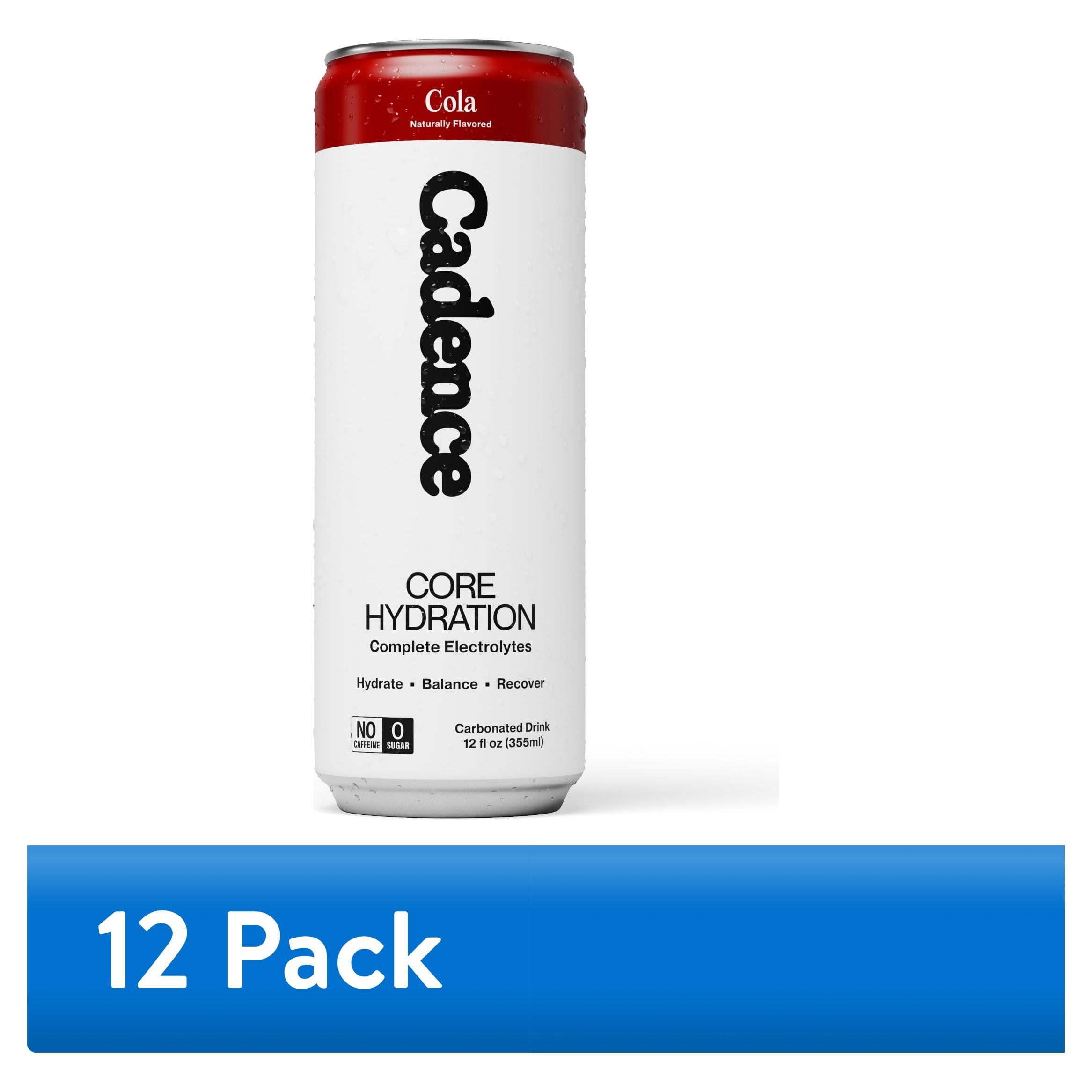 (12 pack) Cadence Daily Hydration - Cola Sparkling Electrolyte Drink - Carbonated & Zero Sugar with Sodium, Potassium & Magnesium — 12 fl oz
