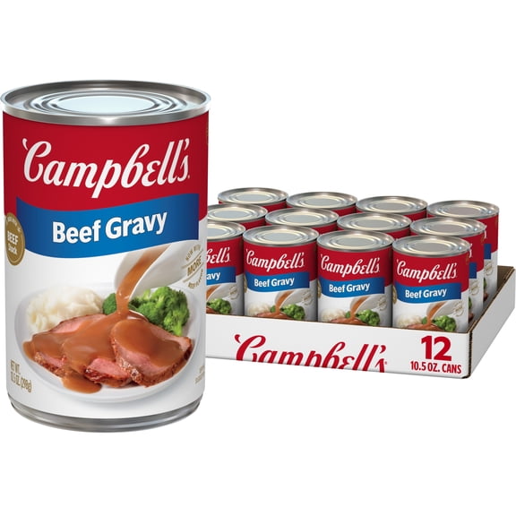 (12 pack) Campbells Beef Gravy, 10.5 oz Can
