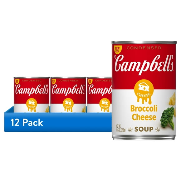 (12 pack) Campbell's Condensed Broccoli Cheese Soup, 10.5 oz Can