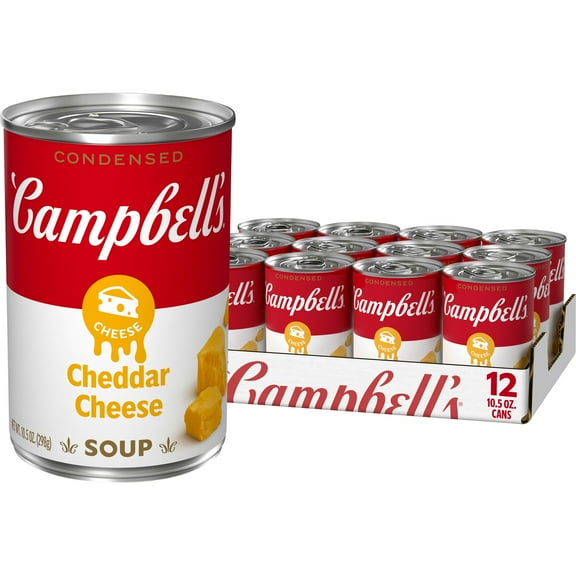 (12 pack) Campbell's Condensed Cheddar Cheese Soup, 10.5 oz Can