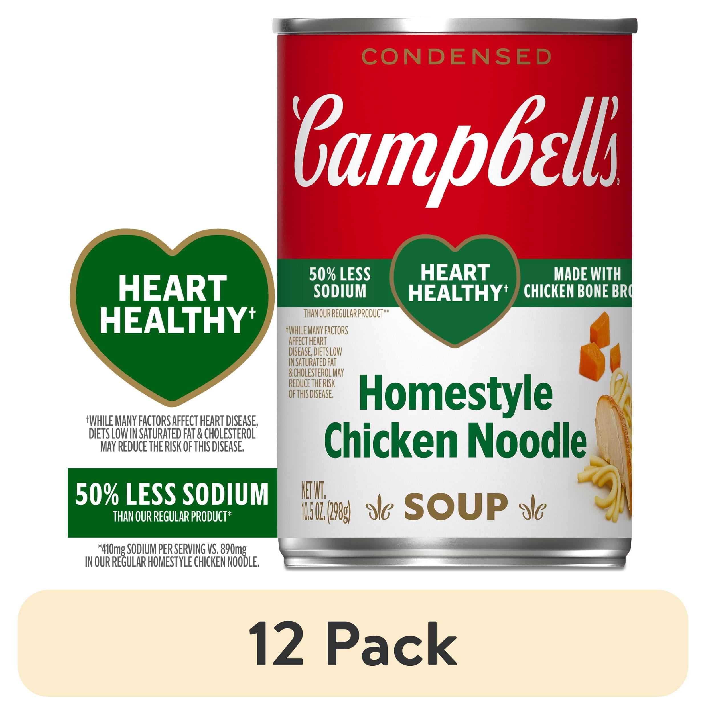 (12 pack) Campbell’s Condensed Heart Healthy Homestyle Chicken Noodle ...