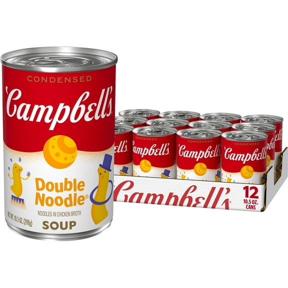 (12 pack) Campbell's Condensed Kids Double Noodle Soup, 10.5 oz Can (12 Pack)
