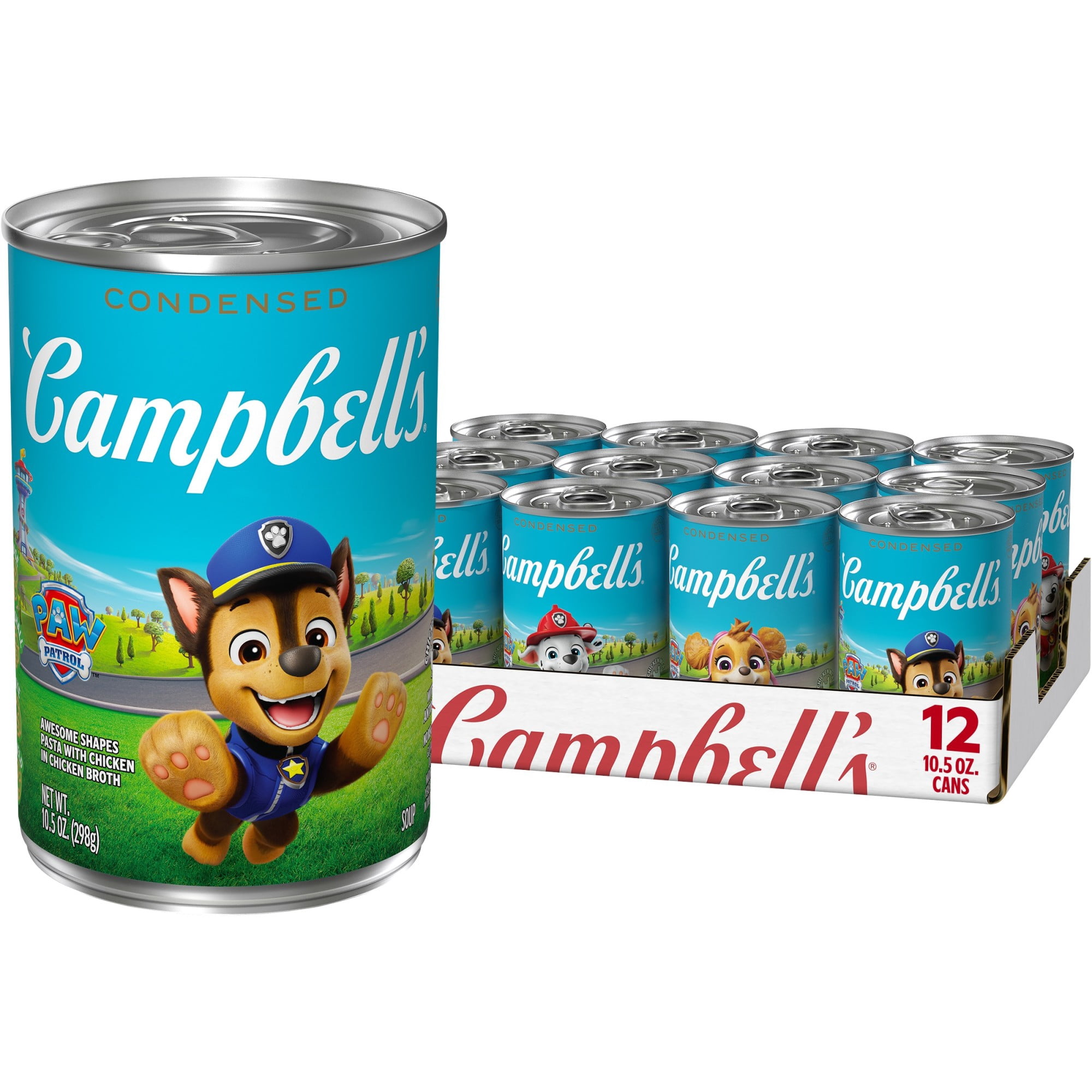 12 pack) Campbell's Condensed Kids Soup, Paw Patrol Awesome Shapes