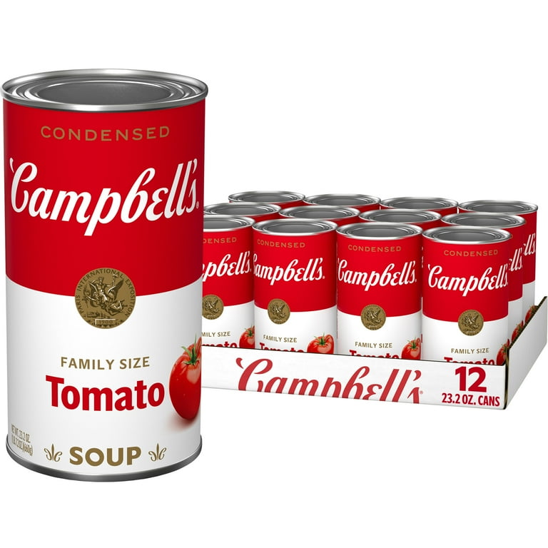 12 pack) Campbell's Condensed Tomato Soup, 23.2 oz Family