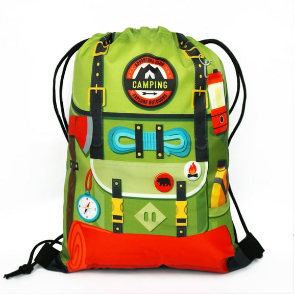 12 pack Camping Party Favors for Kids Ideal for One Happy Camper Birthday Decorations, Camping Theme Gift Bags for Camping Themed Party Favors