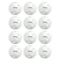 Cannon Sports 12-Inch Plastic Softballs – 12 Pack of Official Size Plastic Practice Softballs – Perfect for Hitting, Pitching, Batting, Recreational Play (White)
