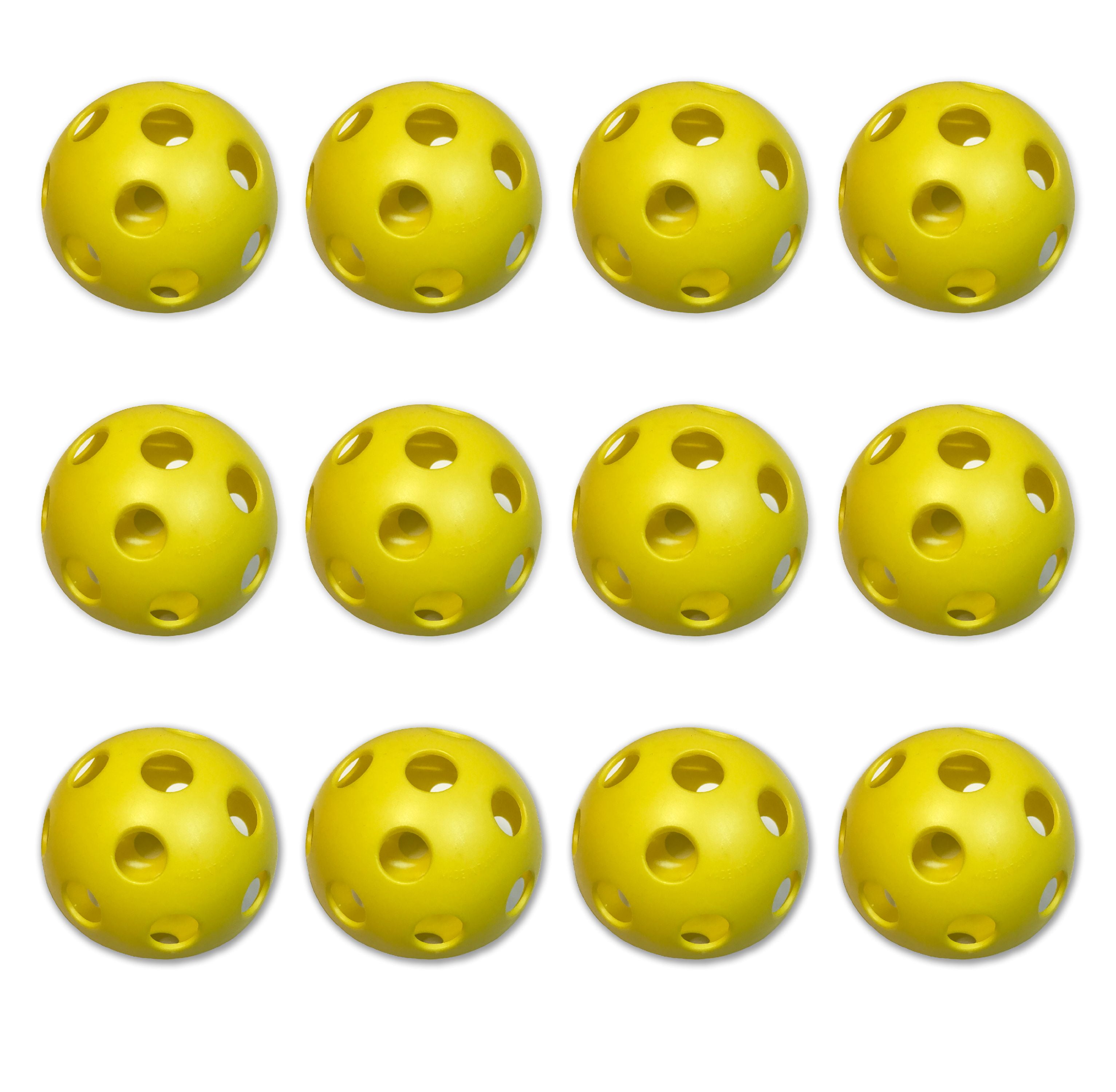 (12 pack) Cannon Sports Yellow Plastic Softballs