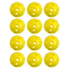 Cannon Sports 12-Inch Plastic Softballs – 12 Pack of Official Size Plastic Practice Softballs – Perfect for Hitting, Pitching, Batting, Recreational Play (Yellow)