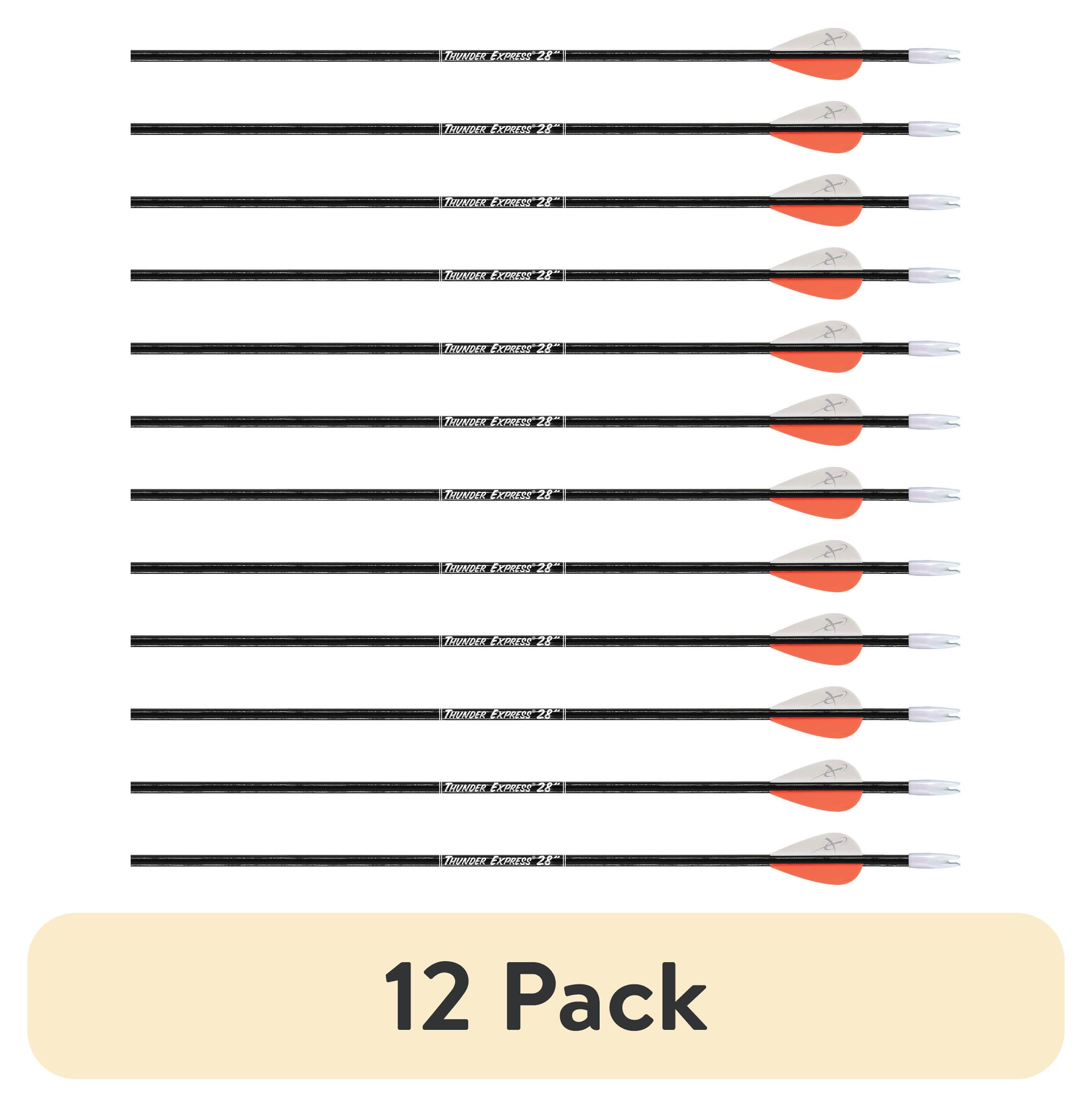 (12 pack) Carbon Express Thunder Express Black Youth Arrow, 28"