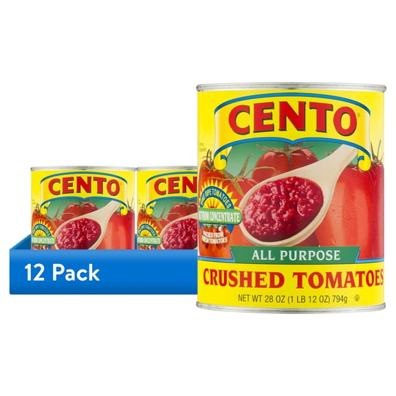 (12 pack) Cento All Purpose Crushed Tomatoes, 28 Oz