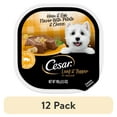 thumbnail image 1 of (12 pack) Cesar Loaf And Topper In Sauce Ham And Egg Wet Dog Food, 3.5 Oz Tray, 1 of 14