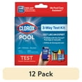 thumbnail image 1 of (12 pack) Clorox Pool&Spa 3-Way Test Kit pH, Chlorine, or Bromine 4.8 ounces, 1 of 10