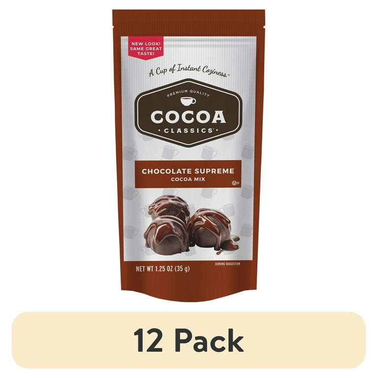 12 pack) Cocoa Classics Chocolate Supreme Cocoa Mix, Hot Chocolate