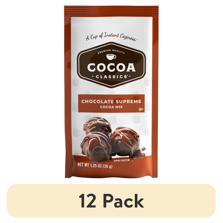 12 pack) Cocoa Classics Chocolate Supreme Cocoa Mix, Hot Chocolate