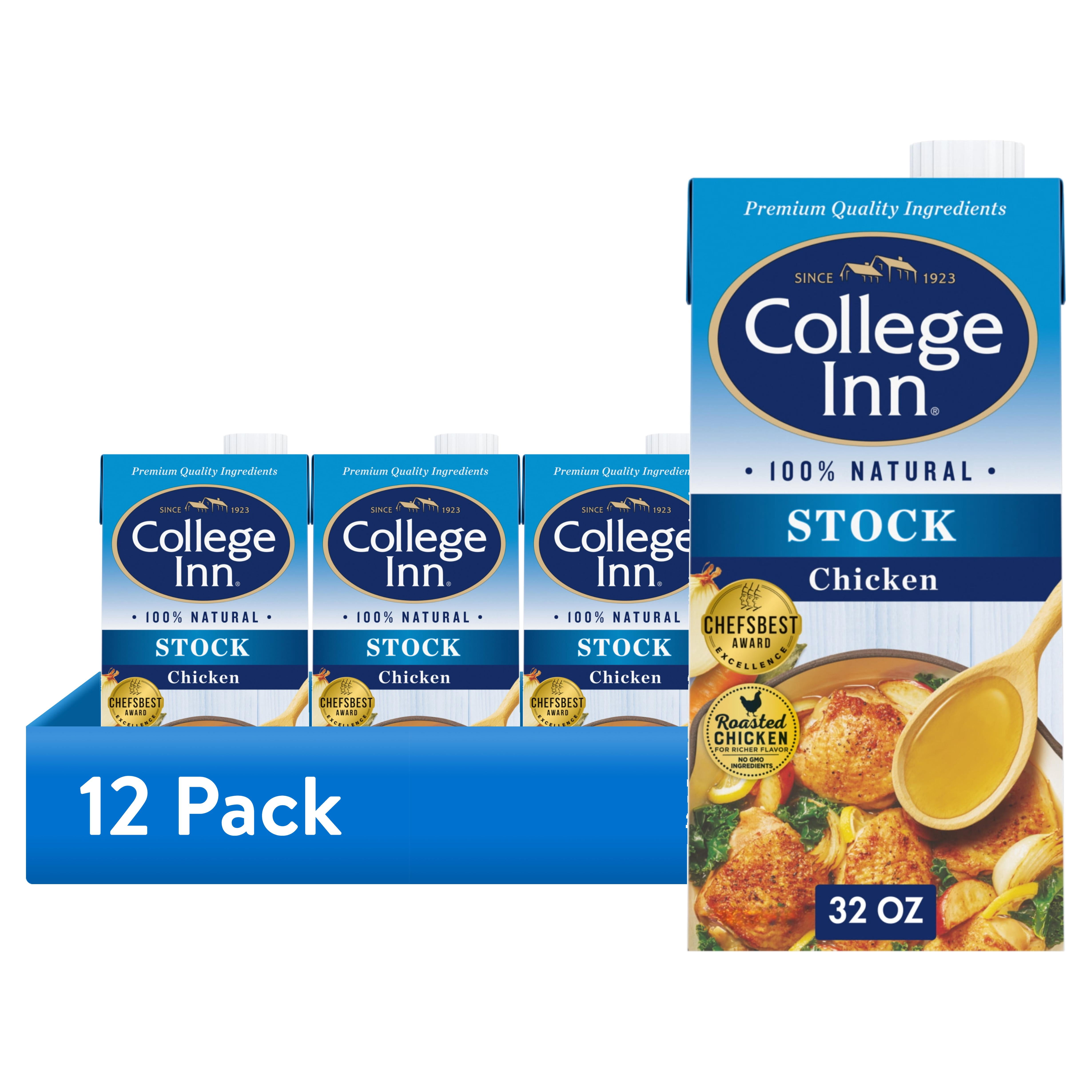 (12 pack) College Inn Chicken Stock, 32 oz Carton