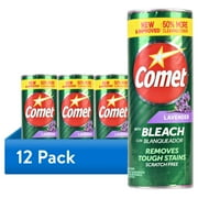 12 pack Comet  Lavender Scented All Purpose Cleaning Powder with Bleach 21oz