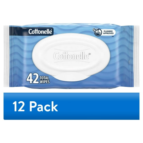 (12 pack) Cottonelle Ultra Fresh Flushable Wet Wipes, 1 Flip-Top Pack