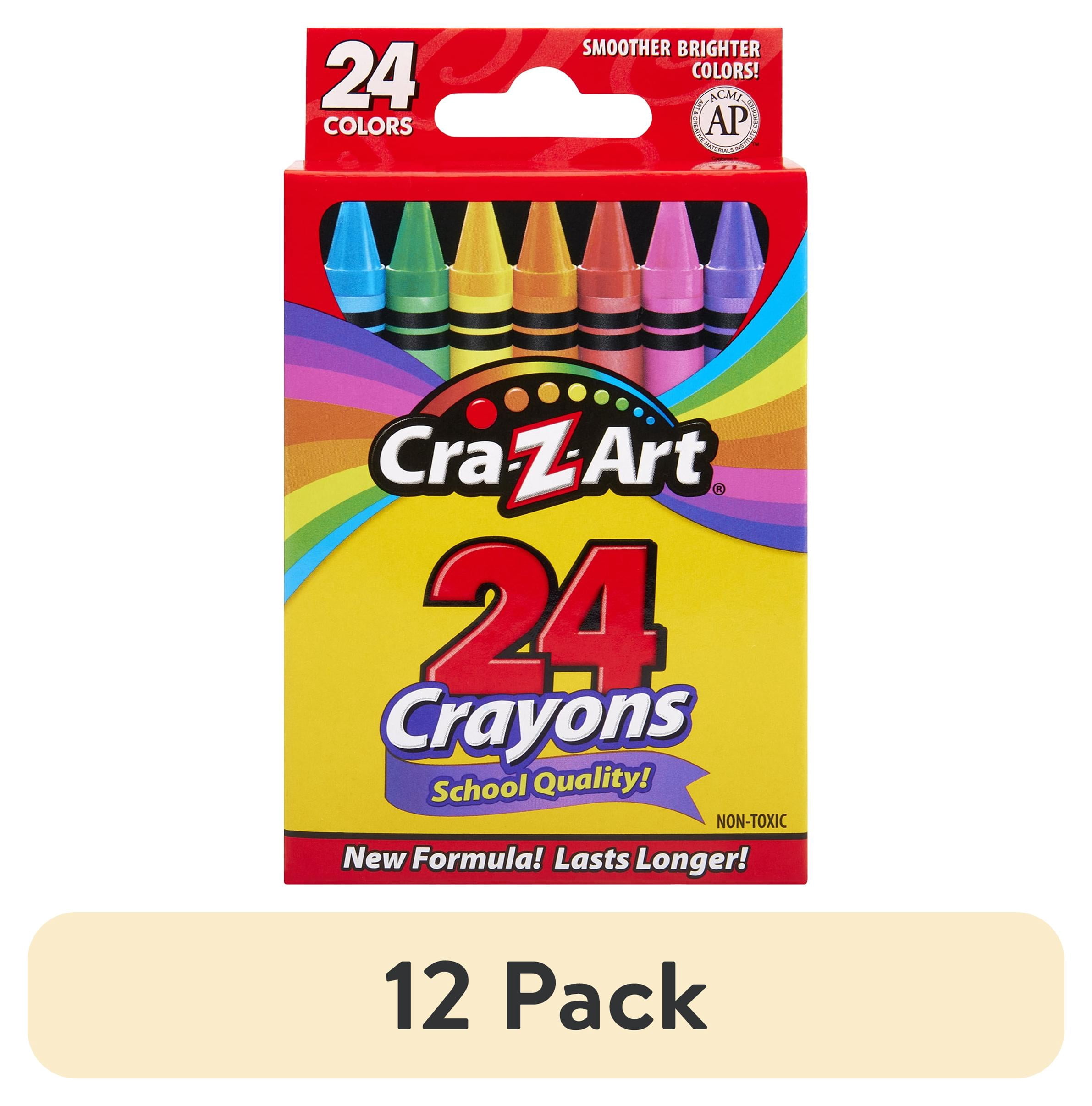 12 pack) Cra-Z-Art 24 Count Assorted Multicolor Crayons for Kids